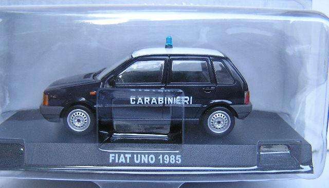 Deagostini Italian Military Police Diecast Model Car Collection Fiat Uno 1985 "Carabinieri" 1/43 sca