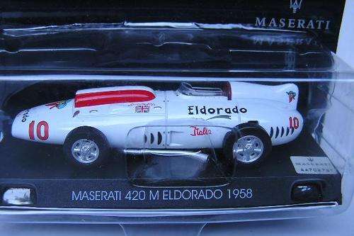 Maserati Diecast Model Car Collection 420 M Eldorado No. 10 1958 Motorsport 1/43 scale new in pack