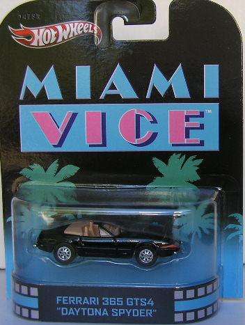 Hotwheels Retro Diecast Model Car Movie Film TV Ferrari 365 GTS 4 Daytona Spyder "Miami Vice" 2012