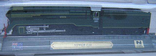 Trains of the World Diecast Model Collection NSWGR C 38 Steam Loco Australia 1943 1/160 N rail scale