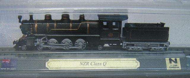 Trains of the World Diecast Model Collection NZR Class Q Steam Loco New Zealand 1901 1/160 N railway