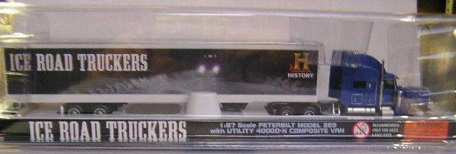 Norscot Peterbilt 389 Model Truck + Trailer 58614 History Channel TV Ice Road Truckers 1/87 HO rail