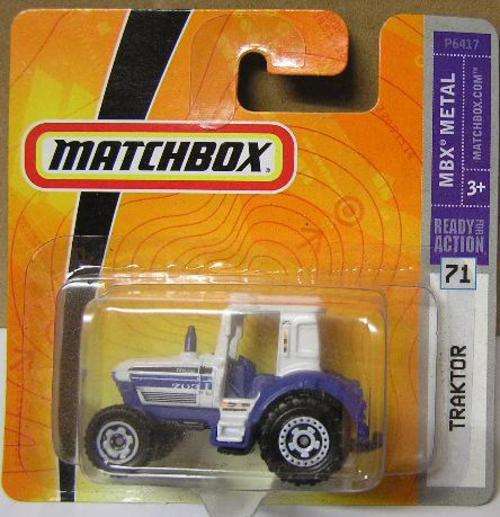 Matchbox Diecast Model Car No 71 Traktor Tractor Agricultural 2008 on card new in blister pack