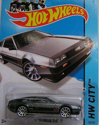 Hot Wheels Hotwheels Diecast Model Car 2014 33 / 250 Delorean DMC 12 1981 1/64 scale new in pack