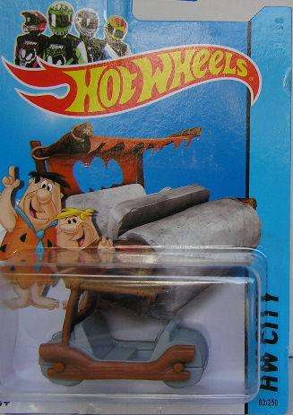Hotwheels Hot Wheels Diecast Model Car 2014 83 / 250 TV Movie Film Flintstones Flintmobile new