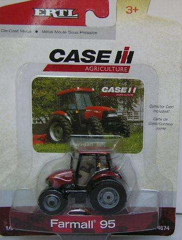 ERTL Diecast Model Tractor 14674 Case IH Farmall 95 Farm Agricultural 1/64 scale new in pack