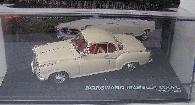 German Cars Diecast Model Collection Borgward Isabella Coupe 1957 - 1961 1/43 scale new in pack
