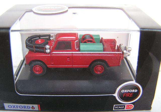 Oxford Diecast Model Car LAN2004 Land Rover Series II 2 Fire Appliance 1/76 OO railway scale new