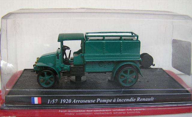 Fire Engines of the World Diecast Model Collection Renault Arroseuse France 1920 1/57 scale new