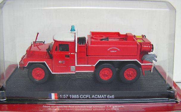 Fire Engines of the World Diecast Model Collection ACMAT CCFL 6x6 France 1987 1/57 scale new in pack