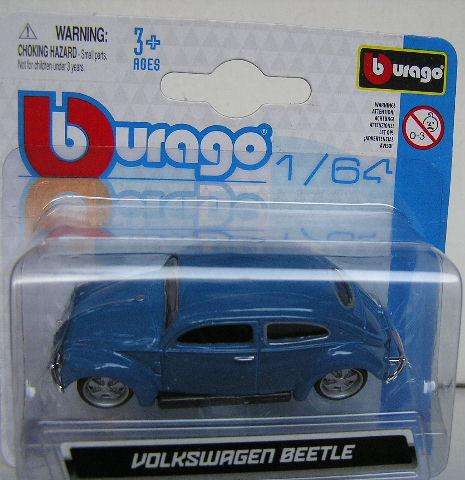 Burago Diecast Model Car VW Volkswagen Beetle 1/64 scale new in pack