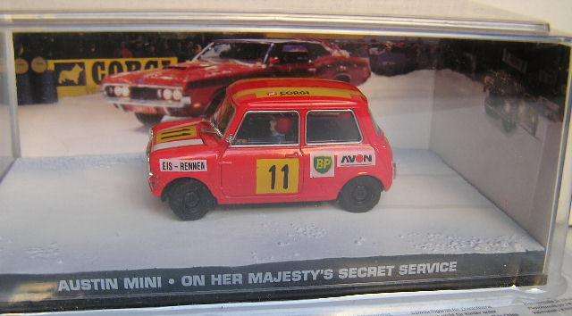 James Bond Diecast Model Car Collection Austin Mini Movie Film On Her Majesty's Secret Service 1/43
