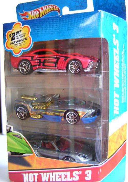 Hotwheels Hot Wheels Diecast Model Car  pack Set Hot Wheels 3 2011 1/64 scale new in pack