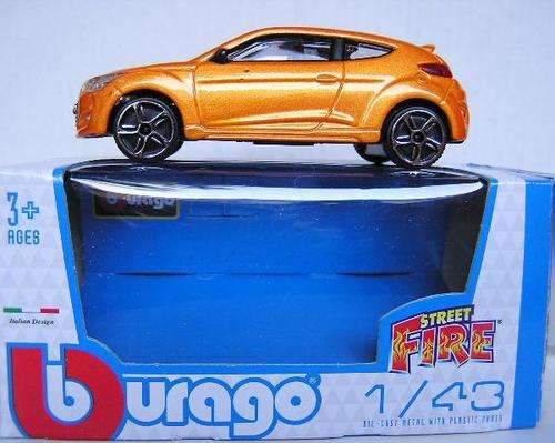 Burago Diecast Model Car Hyundai Veloster 1/43 scale new in pack