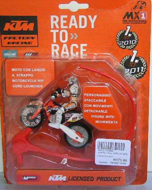 Mondo Motors Bike Motocycle KTM MX Motocross with figure World Championship 1/24 scale new in pack