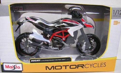 Maisto Diecast Model Motorcycle Bike Ducati Hypermotard SP 2013 1/12 scale new in pack