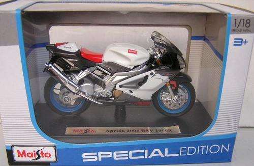 Maisto Diecast Motorbike Bike Model Aprilia RSV 1000R 1000 R 2006 1/18 scale new in pack