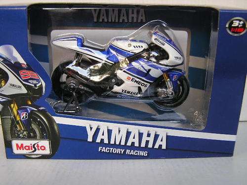 Maisto Diecast Model Motorcycle Bike MotoGP Yamaha Factory Racing Team No 99 1/18 scale new in pack