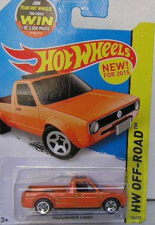 Hotwheels Hot Wheels Diecast Model Car First Ed 2015 124 / 250 VW Volkswagen Caddy 1/64 scale new