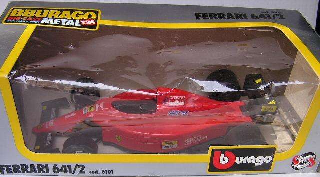 Burago Diecast Model Car 6101 Ferrari 641/2 F1 F 1 Grand Prix Alain Prost No 1 1/24 scale