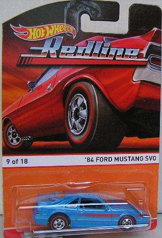 Hotwheels Hot Wheels Diecast Model Car Heritage Redlines Series Ford Mustang SVO 1984 1/64 scale new