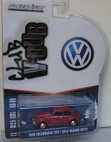 Greenlight Diecast Model Car VDub Series VW Volkswagen Beetle Type 1 Split Window 1949 1/64 scale ne