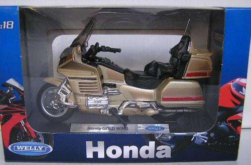 Welly diecast Model Motorcyle Bike Honda Goldwing Gold Wing 1/18 scale new in pack