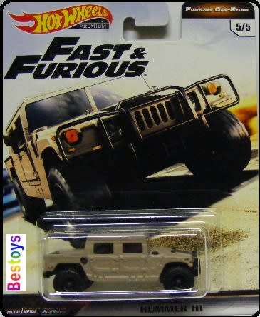 Hot Wheels Hotwheels Diecast Model Car Fast & Furious Movie Film TV Hummer H 1 H1 1/64 scale new