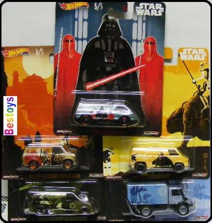 Hot Wheels Hotwheels Diecast Model Car Set Pop Culture Star Wars Movie Film TV Ford Chevy Unimog Sup