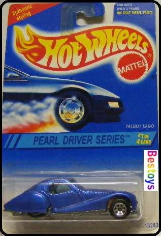 Hotwheels Hot Wheels Diecast Model Car 1994 No 295 Talbot Lago Pearl Driver 1/64 scale new in pack