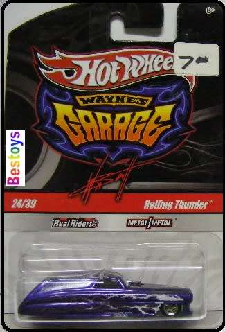 Hotwheels Hot Wheels Diecast Model Car Wayne's Garage Rolling Thunder Funny Car real riders1/64 scal