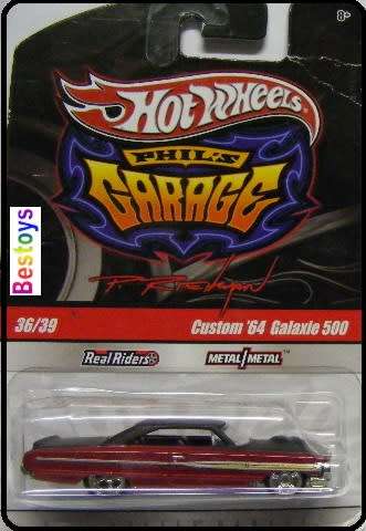 Hotwheels Hot Wheels Diecast Model Car Phil's Garage Series Real riders Ford Galaxie 500 Custom 1964
