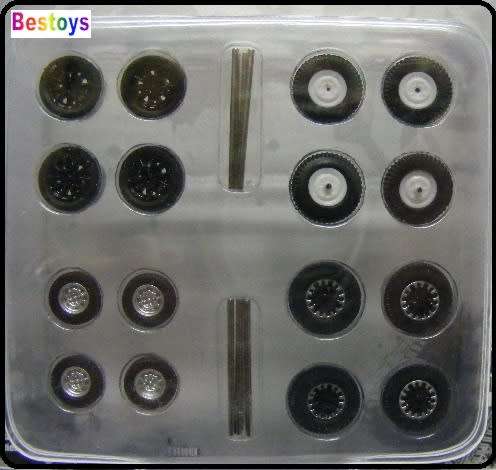 Greenlight Model Car Wheel Set Tokyo Torque rubber tyres real riders 1/64 scale new in pack