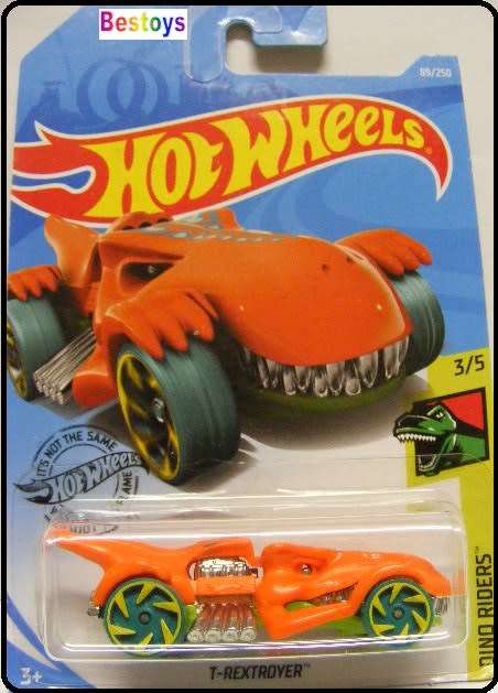 Hotwheels Hot Wheels Diecast Model Car 2020 89 / 250 T-Rextroyer Dino Riders 1/64 scale new in pack