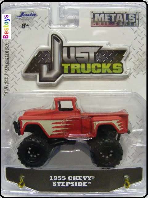 JADA Diecast Model Car Trucks Series Chevy Chevrolet Stepside Pickup 1955 1/64 scale new in pack