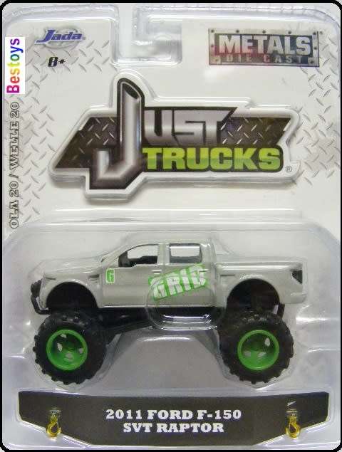 JADA Diecast Model Car Trucks Series Ford F 150 F150 Raptor SVT Pickup 2011 1/64 scale new in pack