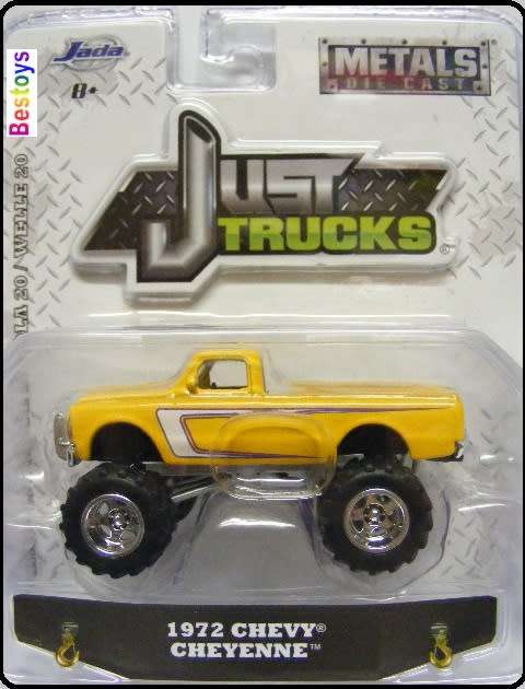 JADA Diecast Model Car Trucks Series Chevy Chevrolet Cheyenne Pickup 1972 1/64 scale new in pack