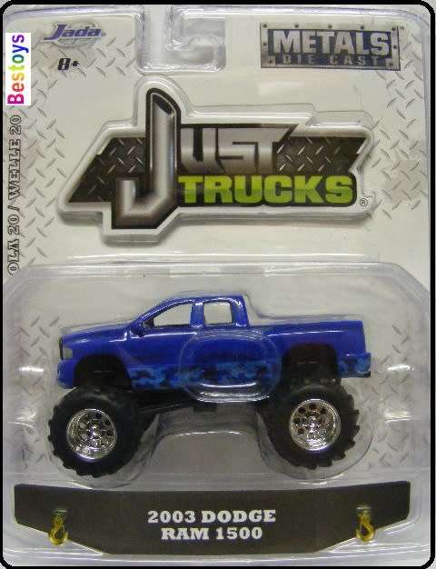 JADA Diecast Model Car Trucks Series Dodge RAM 1500 Pickup 2003 1/64 scale new in pack