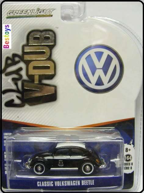 Greenlight Diecast Model Car VDub VW Volkswagen Classic Beetle "City of St John" Canada Police 1/64