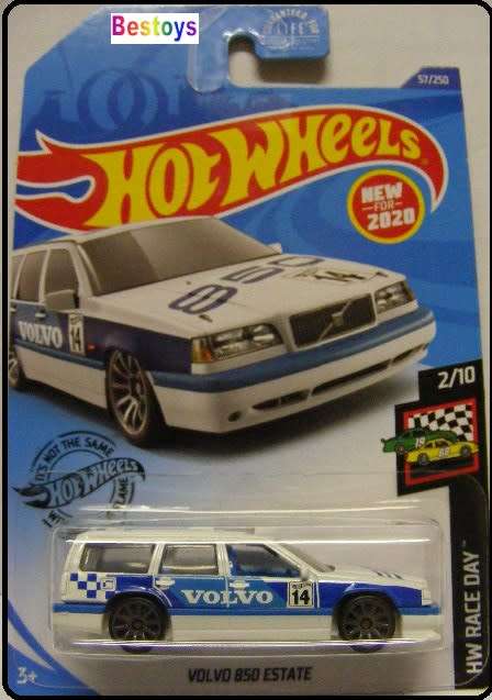 Hotwheels Hot Wheels Diecast Model Car First Ed 2020 57 / 250 Volvo 850 Estate Stationwagon No 14