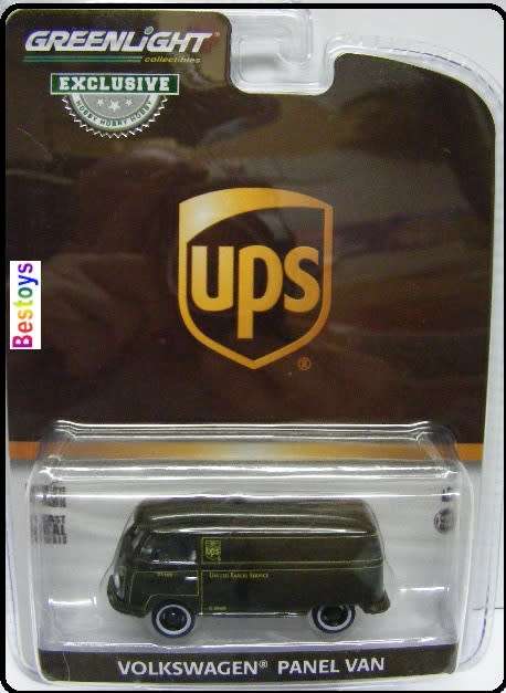 Greenlight Diecast Model Car Exclusive VW Volkswagen Kombi T 1 T1 Panelvan "UPS" 1/64 scale new