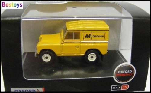 Oxford Diecast Model Car LR3S002 Land Rover Series III 3 Hardtop 88" "AA" 1/76 OO railway scale new