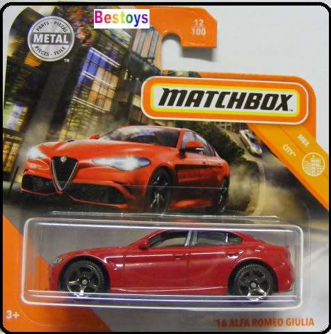 Matchbox Diecast Model Car 2020 12 / 100 Alfa Romeo Giulia 2016 1/64 scale new in pack