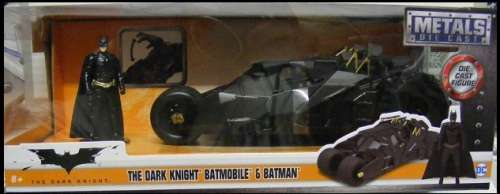 JADA Diecast Model Car 98261 Batmobile Batman Dark Knight & Figurine TV Movie Film DC 1/24 scale new