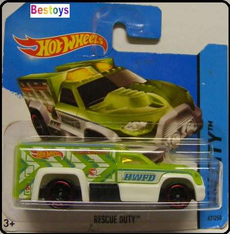Hotwheels Hot Wheels Diecast Model Car Treasure Hunt 2014 47 / 250 Rescue Duty 1/64 scale new in pac