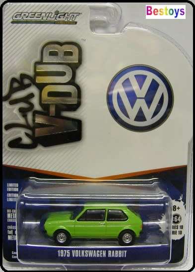 Greenlight Diecast Model Car VDub Series VW Volkswagen Golf Mk 1 MK1 Rabbit 1975 1/64 scale new