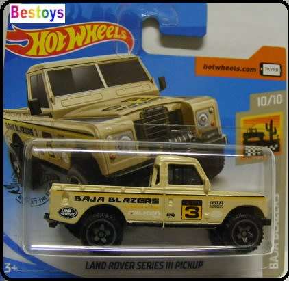 Hotwheels Hot Wheels Diecast Model Car 2020 3 / 250 Land Rover Series 3 Pickup "Baja Blazers" 1/64 s
