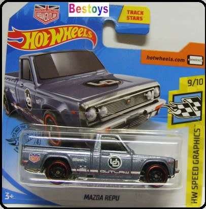 Hotwheels Hot Wheels Diecast Model Car 2020 93 / 250 Mazda Repu Pickup Urban Outlaw Speed Graphics