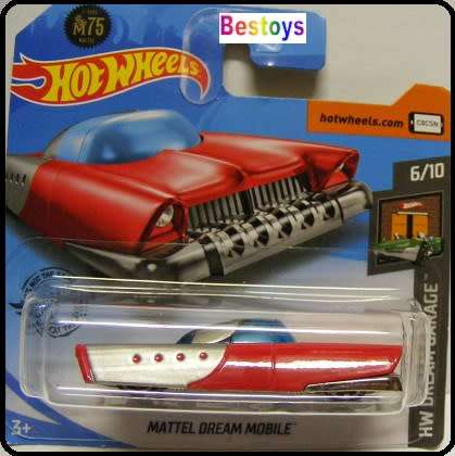 Hotwheels Hot Wheels Diecast Model Car 2020 129 / 250 Mattel Dream Mobile 75th Anniv Dream Garage