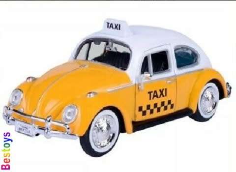 Motormax Motor Max Diecast Model Car 79550 VW Volkswagen Beetle 1300 1966 "Taxi" 1/24 scale